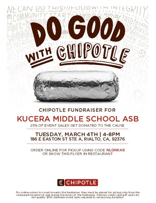 Chipotle Fundraiser KMS